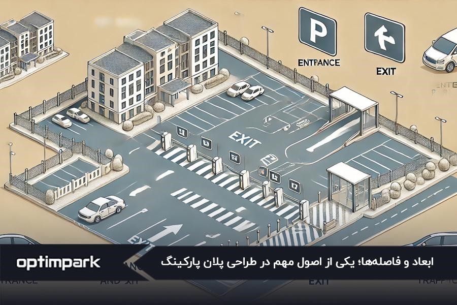 در نظر گرفتن فضا برای پارک کردن خودروها در طراحی پلان پارکینگ